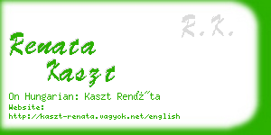 renata kaszt business card